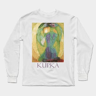 Oval Mirror by Frantisek Kupka Long Sleeve T-Shirt